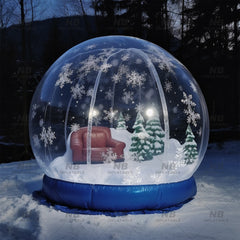 NB-TE049 Wholesale Price Christmas snow globe Tent Indoor Event Gender Snowball inflatable Snowglobe