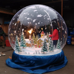 NB-TE056 Custom Photo Booth Inflatable Snow Globe Model for Christmas Outdoor Decorations