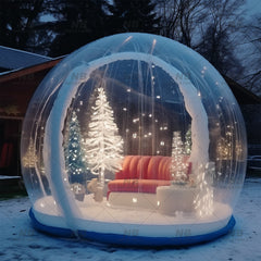 NB-TE056 Custom Photo Booth Inflatable Snow Globe Model for Christmas Outdoor Decorations