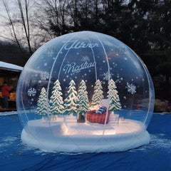 NB-TE056 Custom Photo Booth Inflatable Snow Globe Model for Christmas Outdoor Decorations