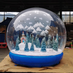 NB-TE046 Commercial giant transparent pvc bubble human customized christmas house snow globe inflable