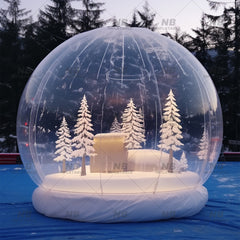 NB-TE057 Large Inflatable Snowball Outdoor Christmas Ball Christmas Snowball For Sale LED Lights giant inflatable snow globe