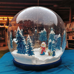 NB-TE057 Large Inflatable Snowball Outdoor Christmas Ball Christmas Snowball For Sale LED Lights giant inflatable snow globe