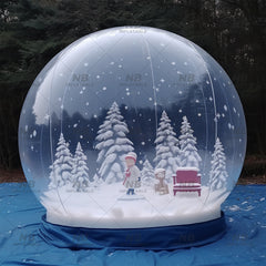 NB-TE047 Outdoor Kids Party Event Bubble Tent Snow Globe Photo Booth Inflatable Christmas Snow Globe