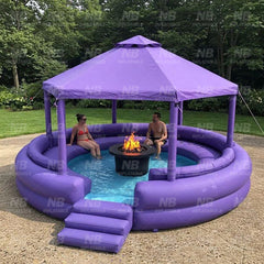 NB-PB029 Backyard Water Swimming Pool Inflatable Sofa Pool bar Pub House Blow up Bars for Adults Party