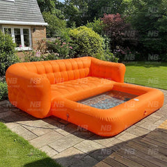 NB-PB030 Commercial Inflatable Sofa Bed Pools Inflatables Portable Swimming Pool with Tent for Outdoor Backyard Party