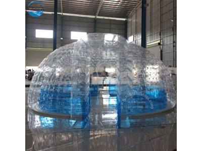 NB-TE16 transparent bubble tent inflatable igloo camping clear tent for rental