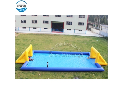 (SP6)inflatable shooting football pitch game