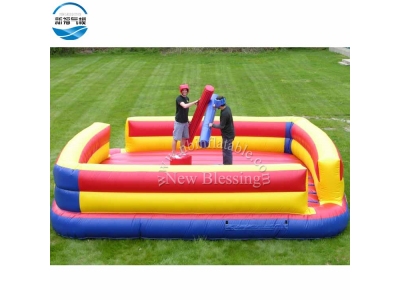 (SP11)Inflatable gladiator joust game for sale,cheap game inflatable wrestling ring jousting arena 