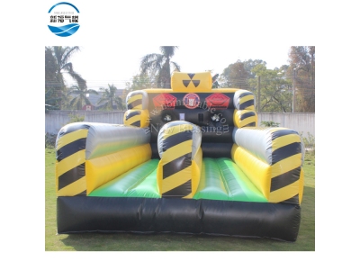 (NBSG-1002)Double Lane Inflatable Bungee Trampoline Running Game Bouncer For Sale