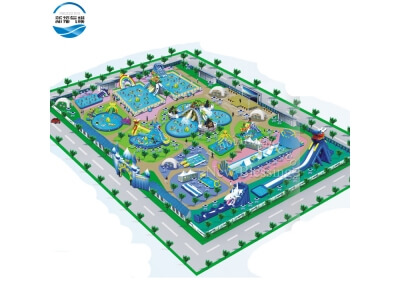 (LW06)Giant Commercial Adult And Kids Land Inflatable Amusement Water Park