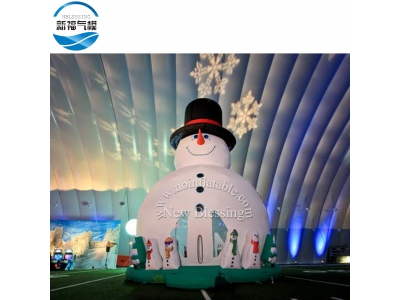 NB-CH09 Factory supply advertising equipment Christmas bouncer inflatable snowman bounce castle 