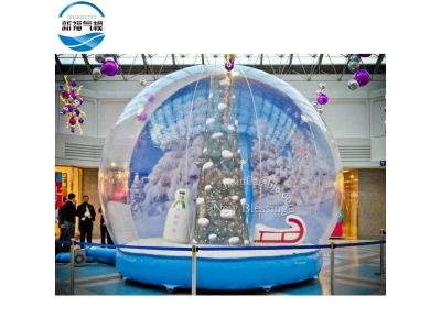 NB-CH26 Romantic inflatable Christmas decoration Supermarket display snow globe ball
