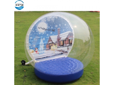 NB-CH25 Advertising giant inflatable igloo Christmas snow globe ball 