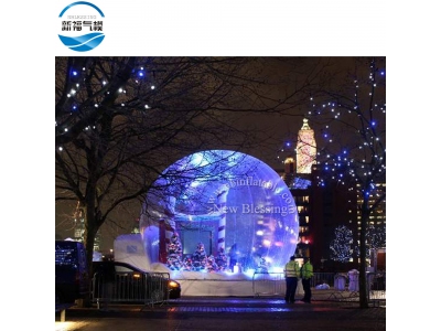 NB-CH23 Customized theme giant Christmas holiday inflatable crystal ball snow globe