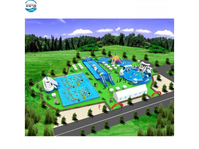 commercial inflatable land water park/outdoor inflatable water park equipment/Inflatable amusement water park for kids and adult
