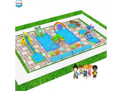 NBWL-003 Giant Inflatable Land Water Park Standard Size New Design