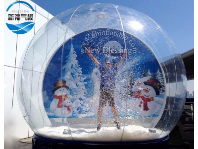  NB-CH19 Christmas giant inflatable snow globe for commercial promotion festival
