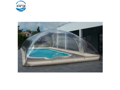 (NBTE-32）Anti- uv inflatable waterproof dome tent for outdoor swimming pool