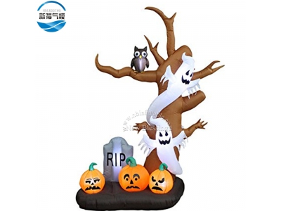 NB-HW04 New design halloween horrible inflatable dead tree/haunted house