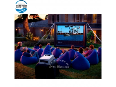 NB-SC09 Easy install folding advertising inflatable movie screen for sale