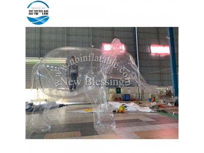 NBCA-02 Advertising creative airtight customized inflatable transparent elephant