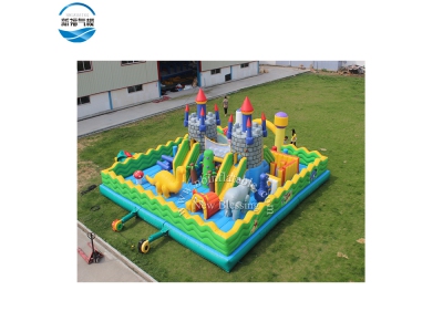 （NBFC -02)Customized castle  theme Inflatable  funcity for kids 