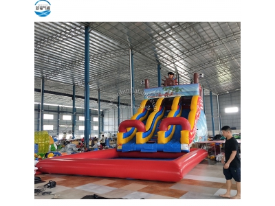LW25 Inflatable pirate theme water slide