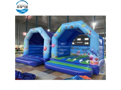 NBBO-1010 Sea world theme inflatable bounce house for sale