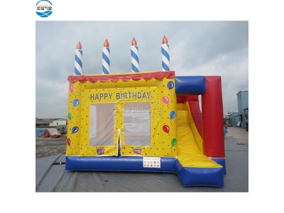 NBCO-1007 Hot customized birthday party inflatable combo bouncer with slide