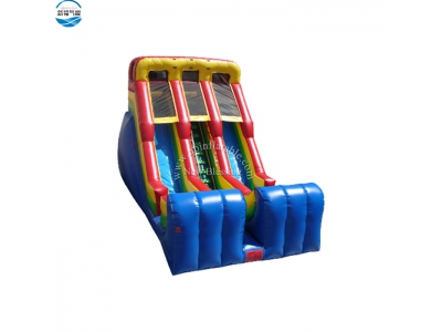 NBSL-1007 Inflatable triple land slide for kids