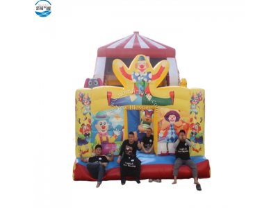 NBSL-1018 Inflatable circus slide for kids and adults