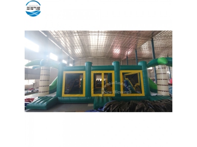 NBBC-066 Factory supply 10x5x3.5m forest inflatable bouncing combo with slide
