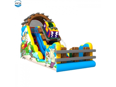 NBSL-1051 comic inflatable slide for sale