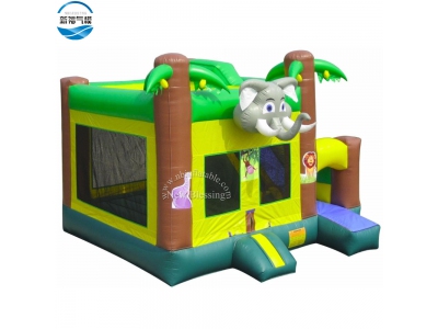 NBCO-1020 Forest animal lovely PVC inflatable bouncing combo for kids