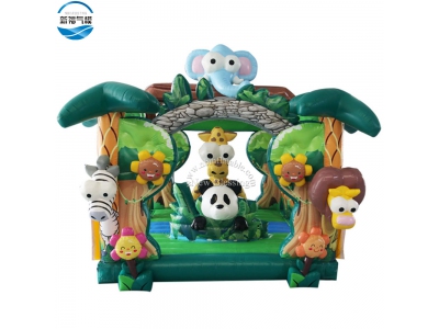 NBBO-1026 Art forest Zoo inflatable bouncer/jumping house for kids