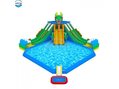LW34 dragon inflatable water slide