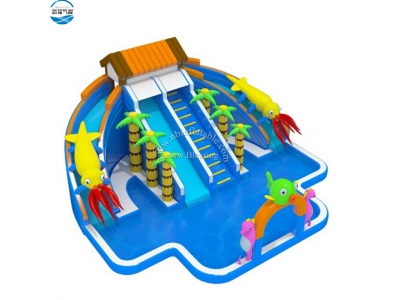 LW36 sea world inflatable water slide for aqua park entertainment