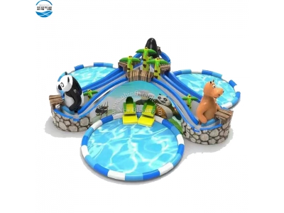 LW42 animals inflatable water slide