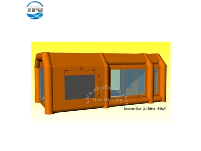 NBTE-73 Orange sealed airtight Inflatable dustproof garage tent