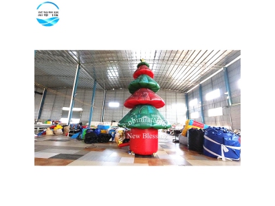 NBXM-002 Inflatable 6 m Christmas tree with customized text