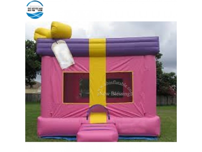 NBBO-1040 Creative gift box shape 5x5m inflatable bouncer 