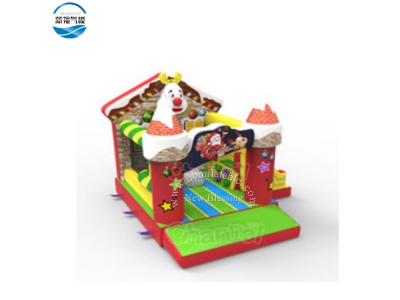 NBCH-23 Inflatable Christmas bouncer  with colorful printing 