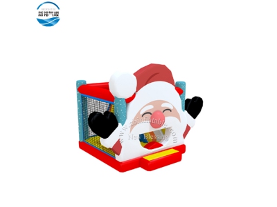 NBCH-28 Christmas inflatable printing bouncy house 
