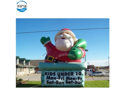 NBCH-35 Customized inflatable Christmas santa cartoon