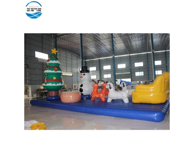 NBCH-39 Inflatable nice Christmas bouncer mat  
