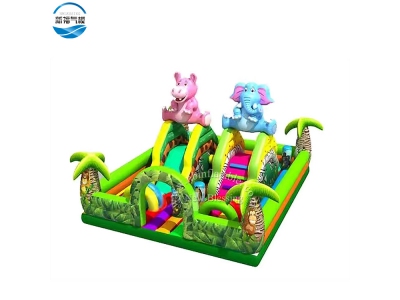 NBFC-10 Inflatable hippo and elephant  theme funcity  