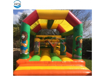 NBBO-1044 Happy Zoo animal inflatable bounce house for sale