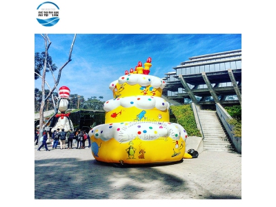 NBAD-14 OEM Inflatable giant cake model for outdoor display