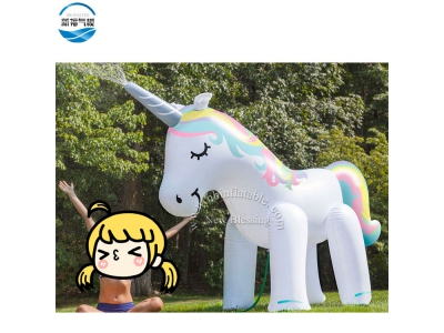 NBCA-07 Inflatable unicorn cartoon model for kids 